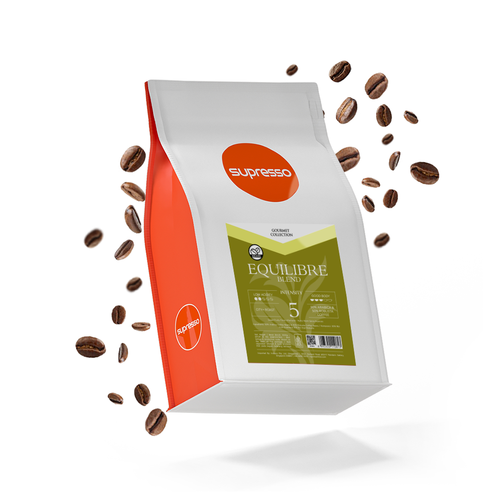 Supresso Equilibre Blend Coffee Beans 1000g Bundle