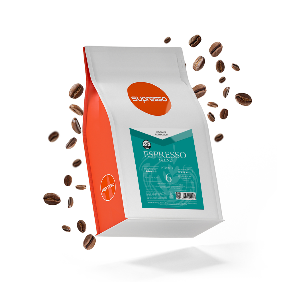Supresso Espresso Blend Coffee Beans 1000g Bundle