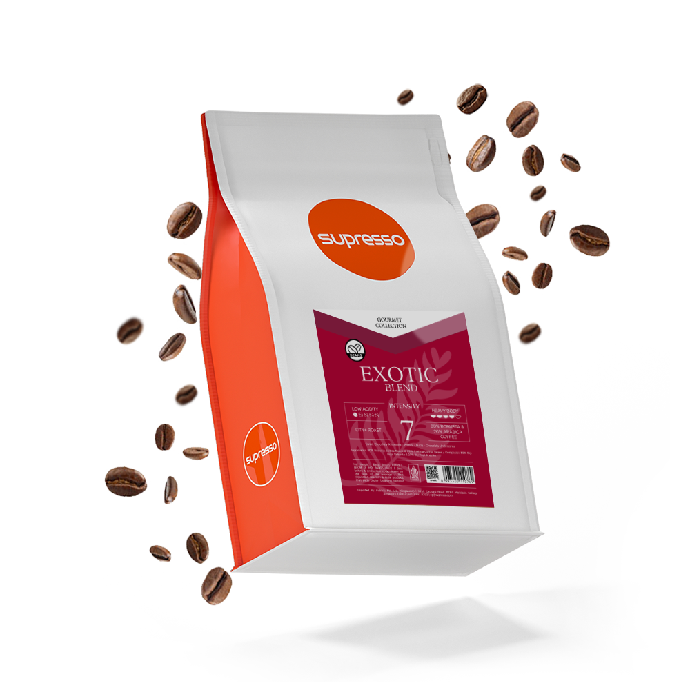 Supresso Exotic Blend Coffee Beans 1000g Bundle