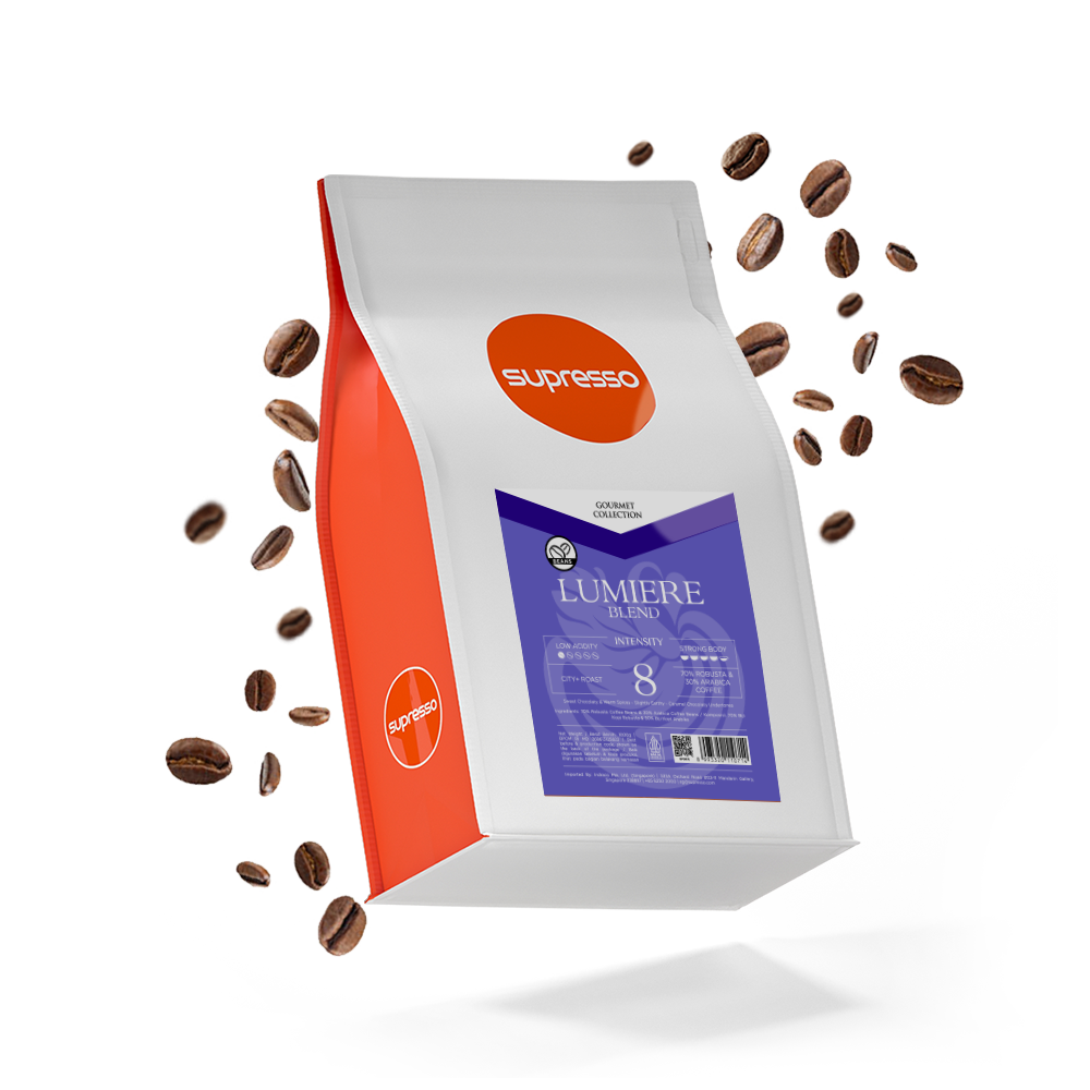 Supresso Lumiere Blend Coffee Beans 1000g Bundle