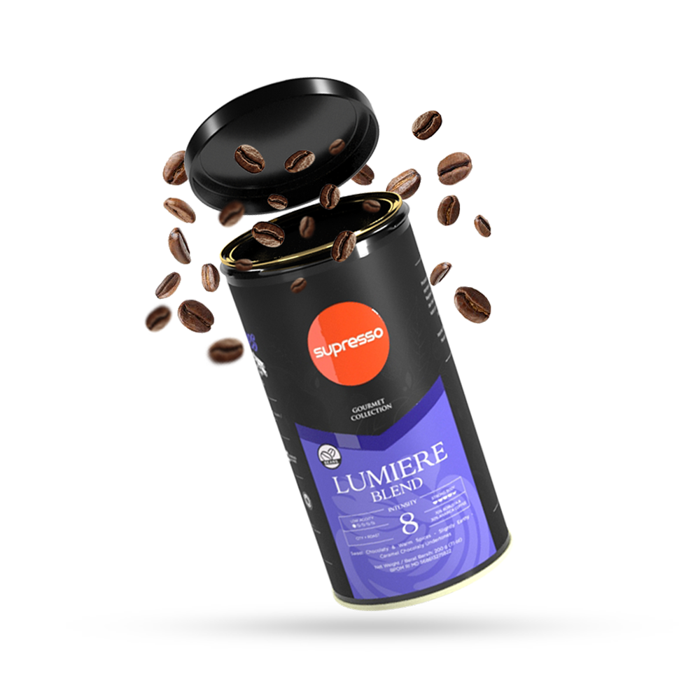 Supresso Lumiere Blend Coffee Beans 200g Bundle