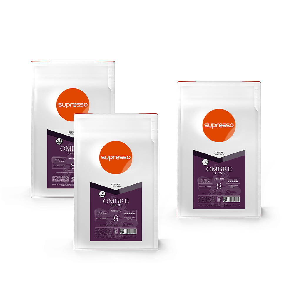 Supresso Ombre Blend Coffee Beans 1000g Bundle