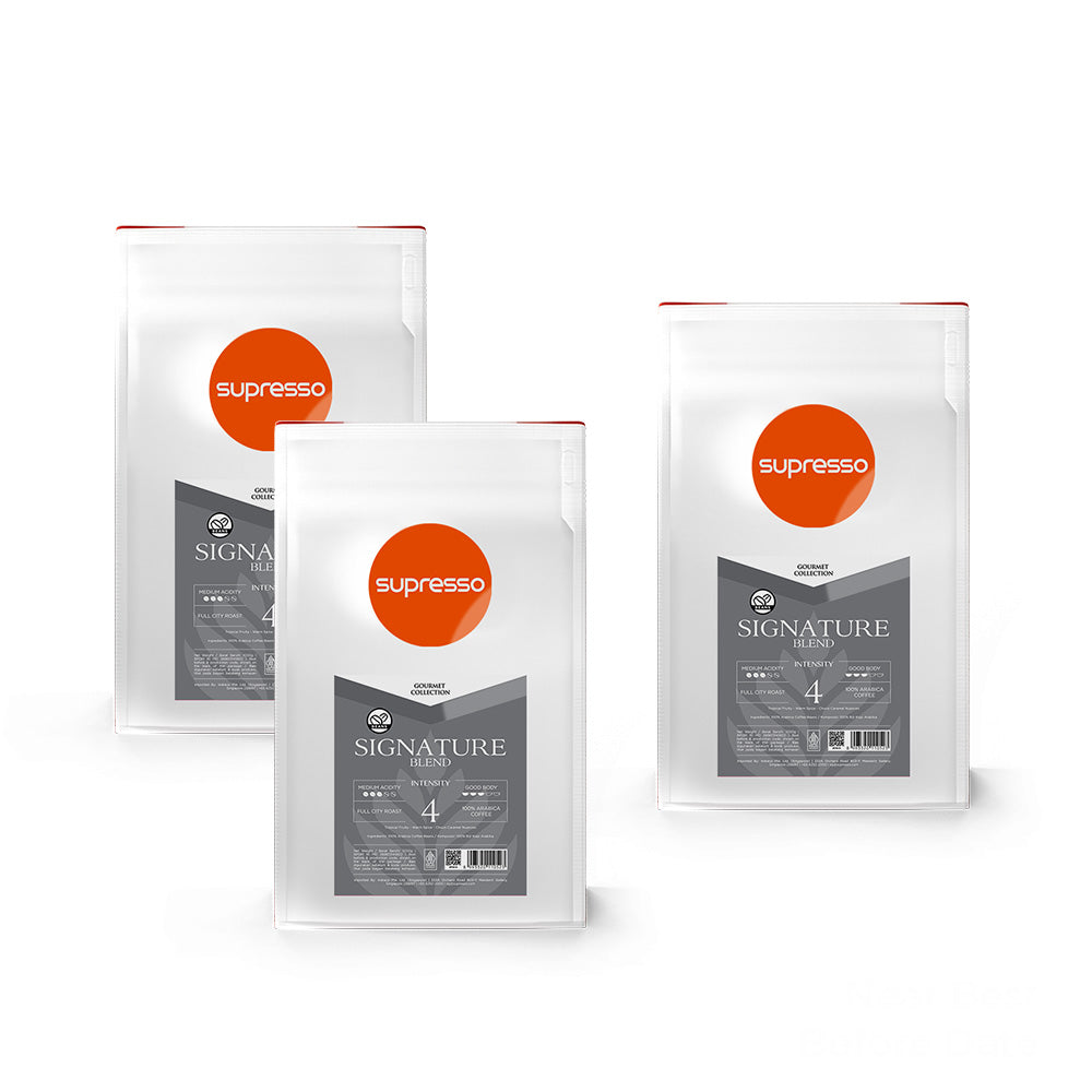 Supresso Signature Blend Coffee Beans 1000g Bundle
