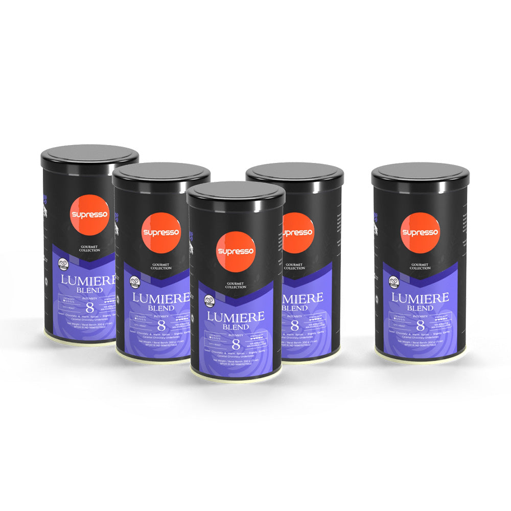 Supresso Lumiere Blend Coffee Beans 200g Bundle