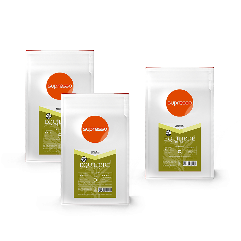 Supresso Equilibre Blend Coffee Beans 1000g Bundle