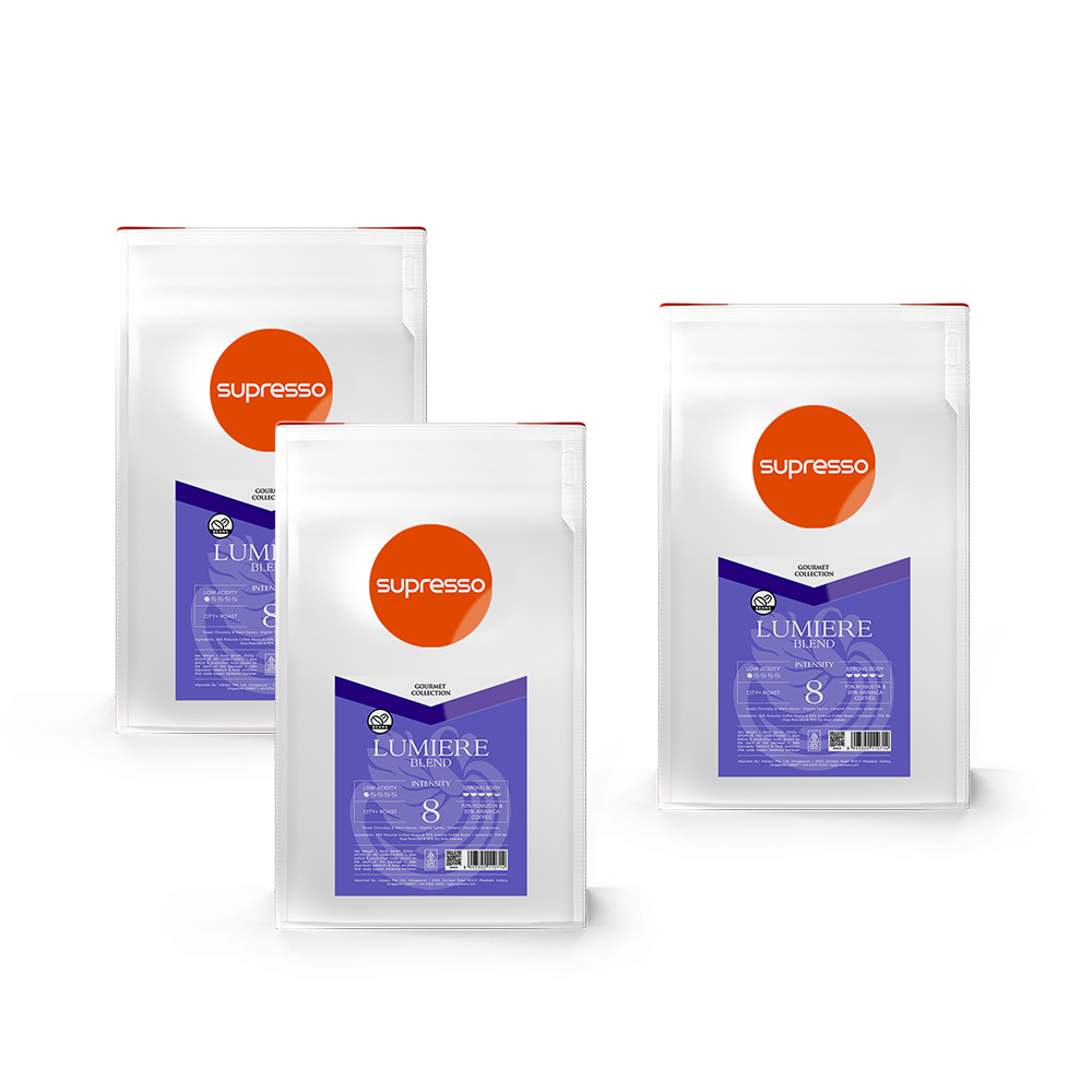 Supresso Lumiere Blend Coffee Beans 1000g Bundle