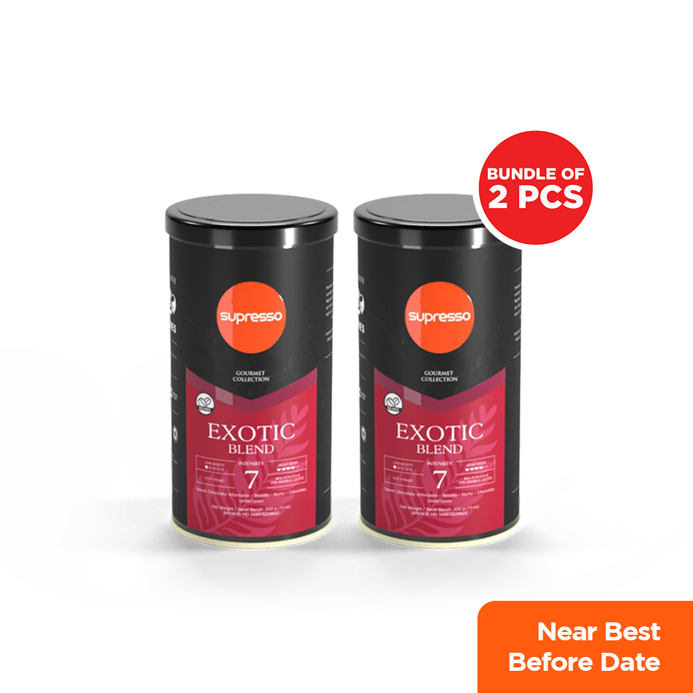 Supresso Exotic Blend Coffee Beans 200g Bundle