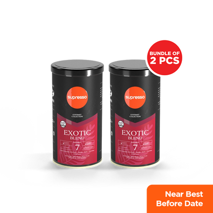 Supresso Exotic Blend Coffee Beans 200g Bundle