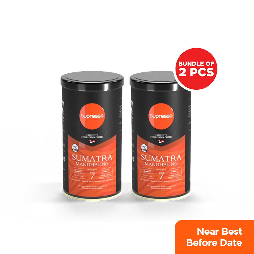 Supresso Sumatra Mandheling Coffee Beans 200g Bundle