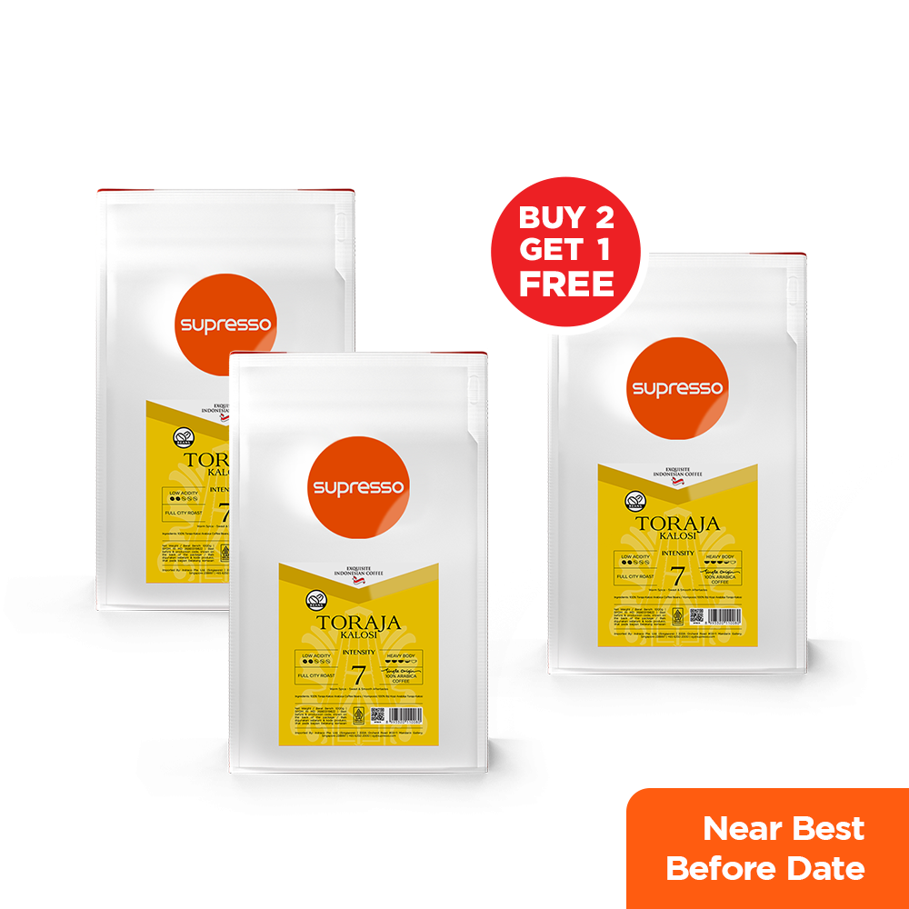 Supresso Toraja Kalosi Coffee Beans 1000g Bundle