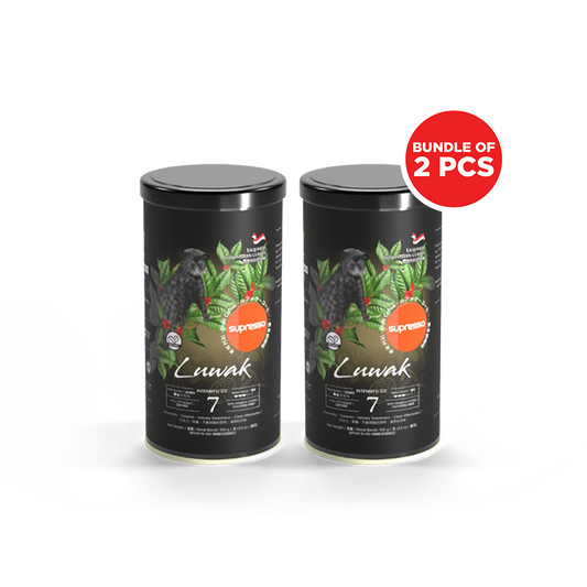 Supresso Luwak Prestige Arabica Coffee Beans 100g Bundle