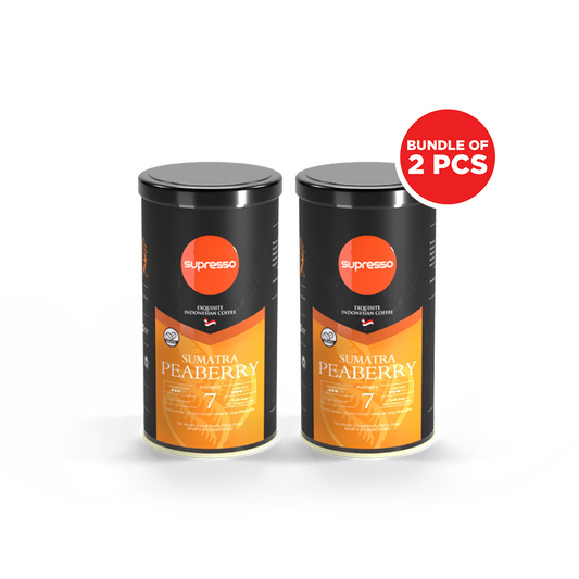 Supresso Peaberry Coffee Beans 200g Bundle